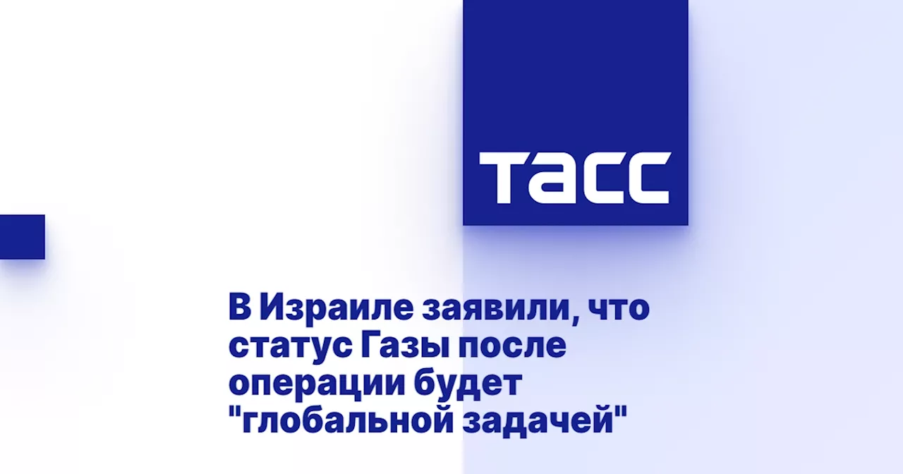 В Израиле заявили, что статус Газы после операции будет 'глобальной задачей'