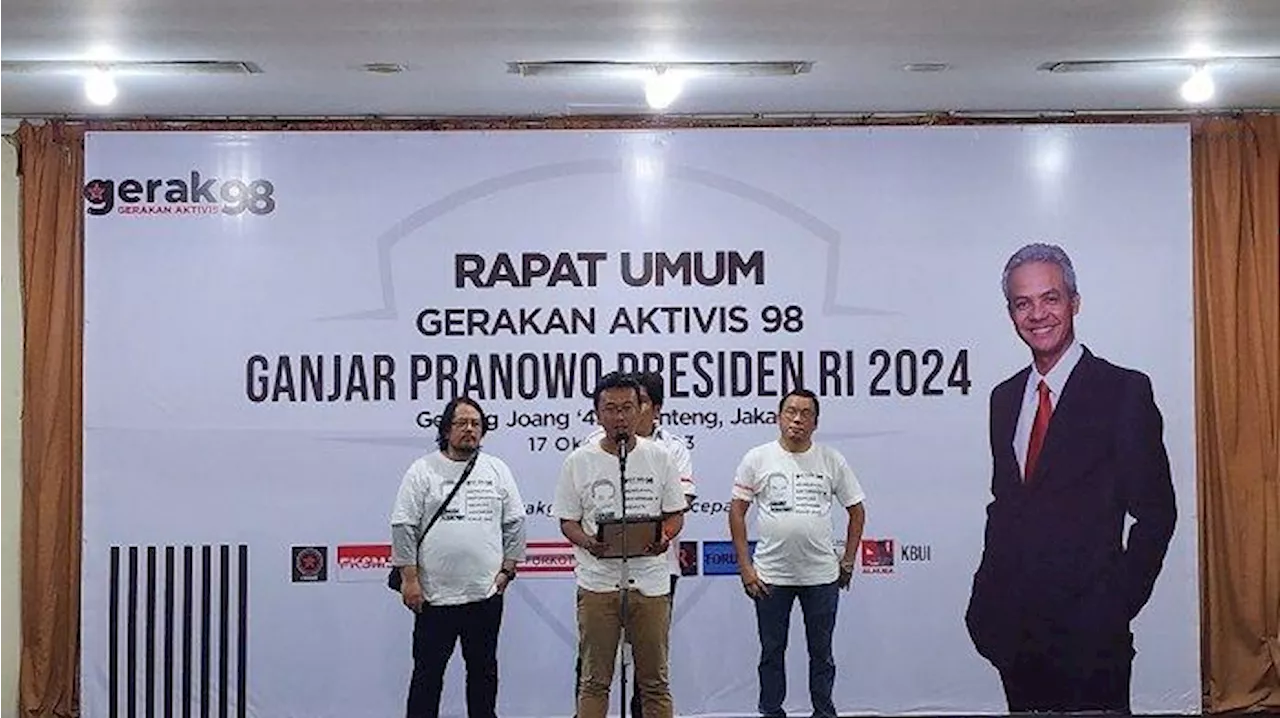 Gerakan Aktivis 98 Beri Enam Mandat untuk Ganjar Pranowo Sebagai Bakal Capres