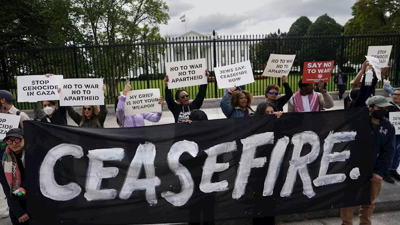 Jewish groups protest outside White House, demand ceasefire in Gaza