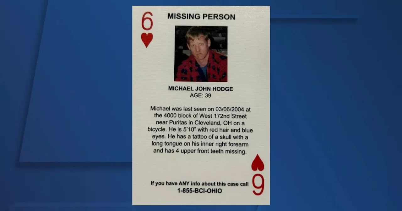 Pictures of Northeast Ohio missing featured on playing cards in hopes of solving cases