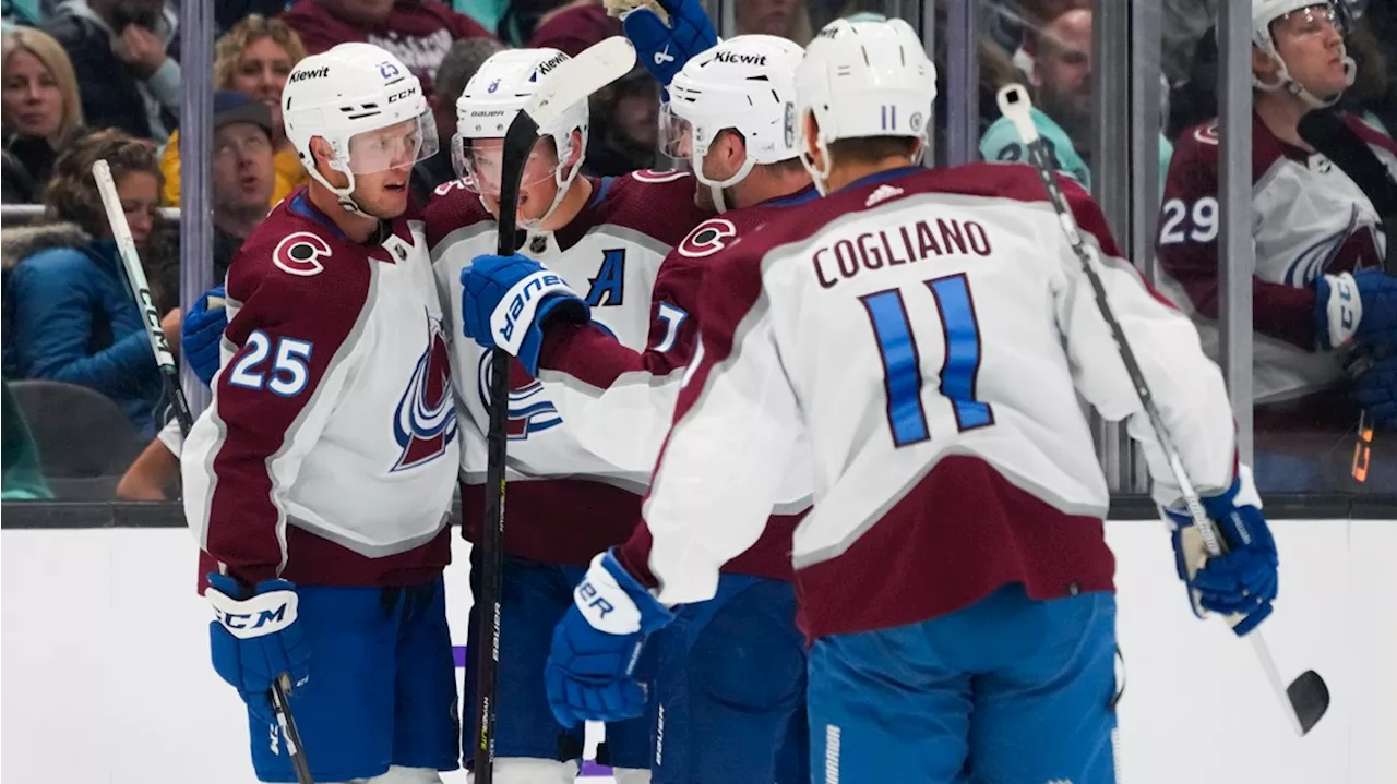 Avalanche use big 2nd period, rally for 4-1 win over winless Kraken