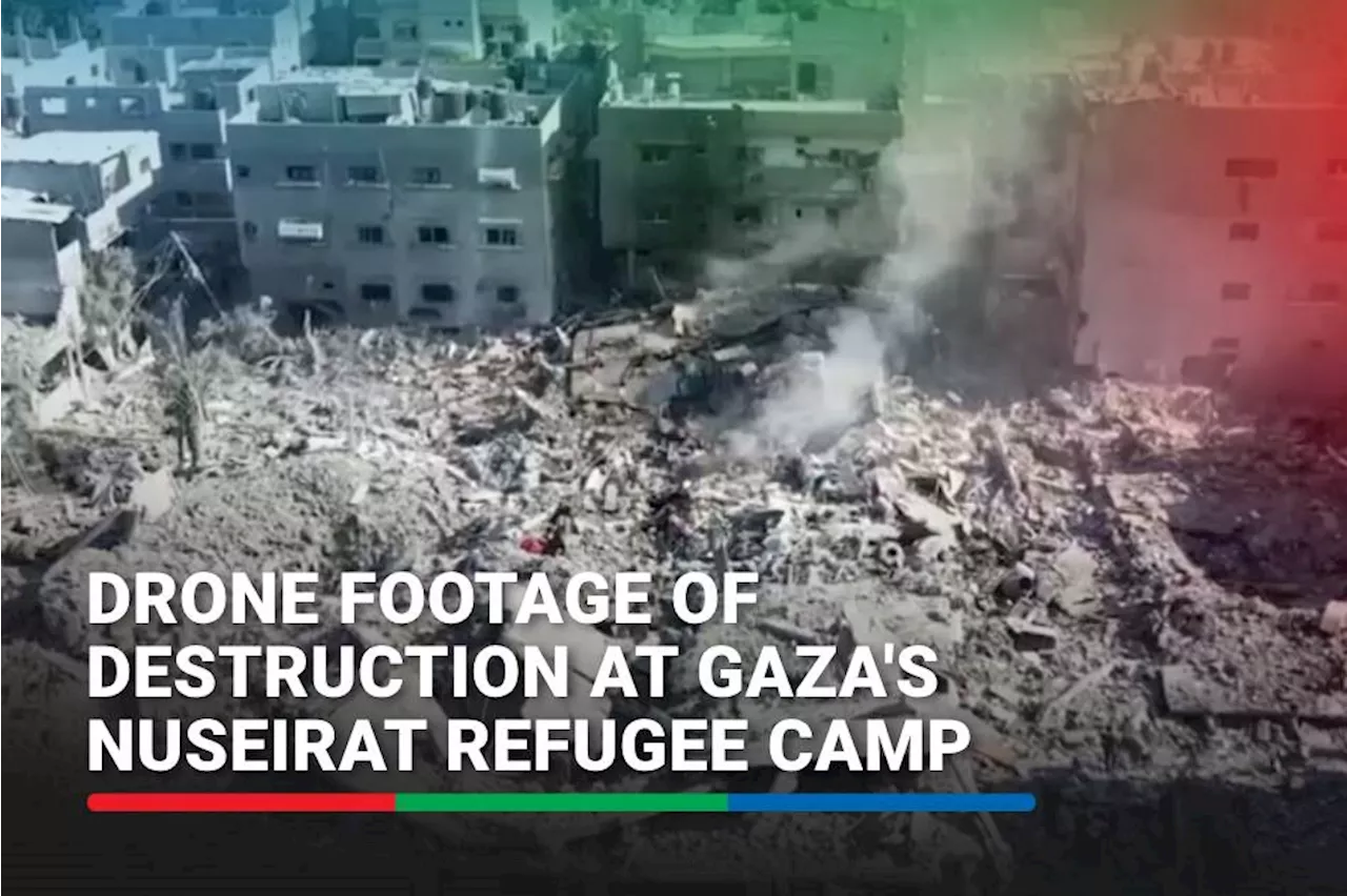 Drone Footage Shows Destruction At Gaza S Nuseirat Refugee Camp