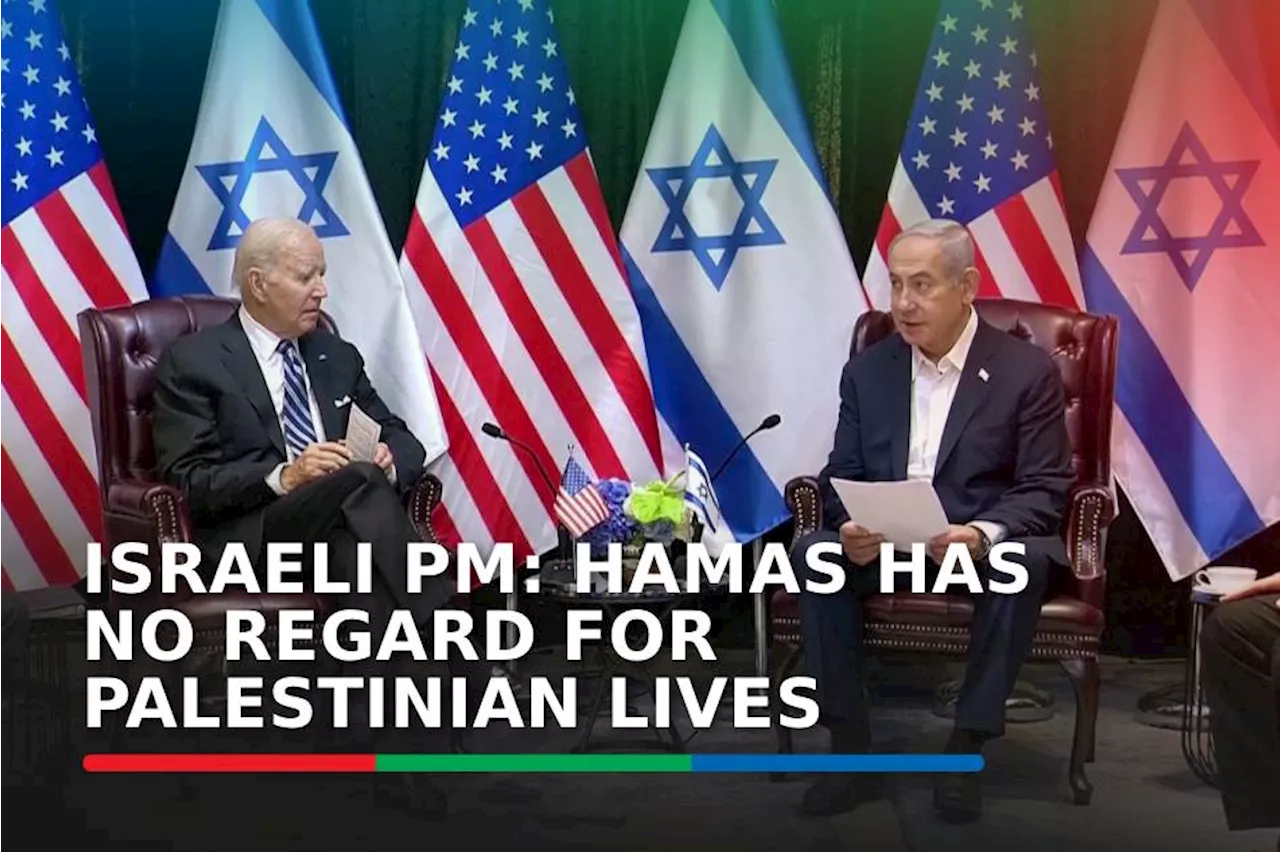 Hamas has no regard for Palestinian lives, Israeli PM tells US president