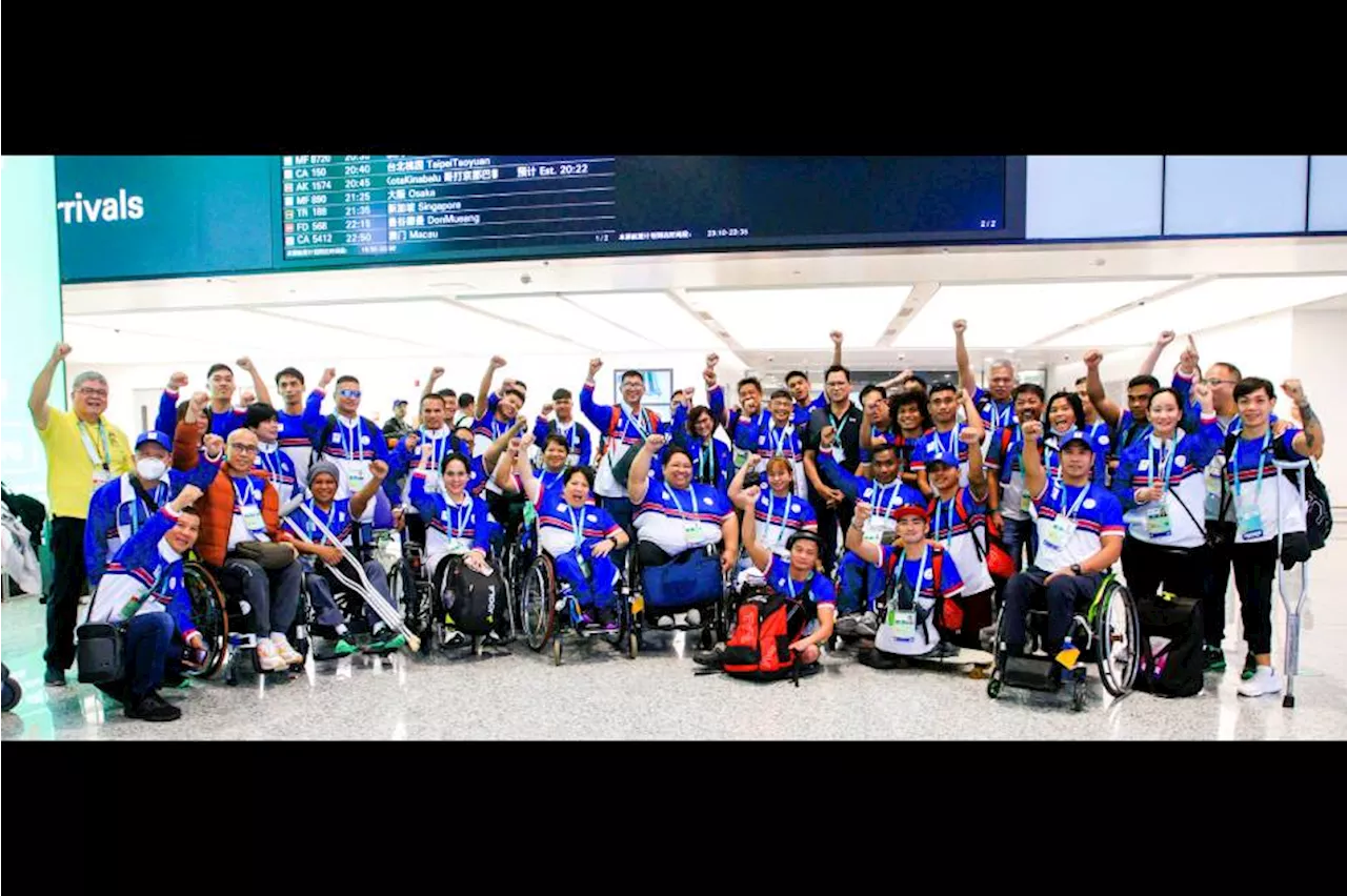 Pinoy para athletes arrive in Hangzhou for Asian Para Games