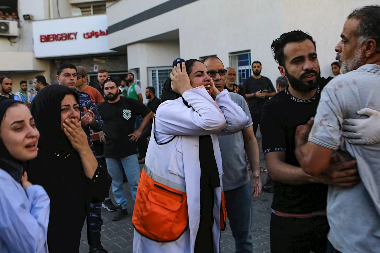 Israelis and Palestinians Blame Each Other for Blast at Gaza Hospital That Killed Hundreds