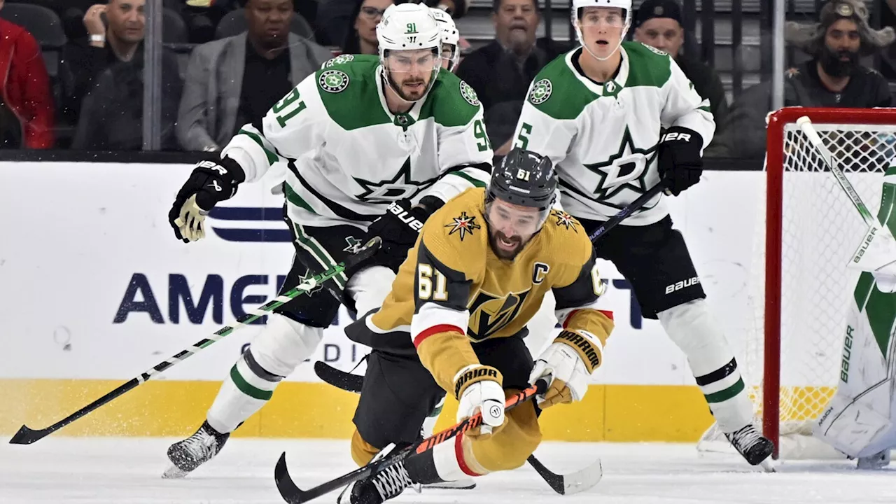 Marchessault breaks tie in shootout, unbeaten Golden Knights beat Stars 3-2