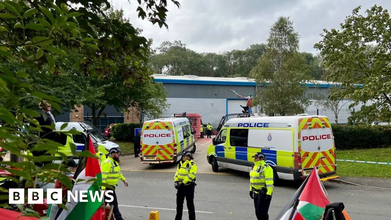 Leicester: Arrests after drone factory protest
