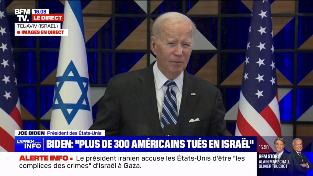 Israël: Joe Biden affirme que 'plus de 300 Américains ont été tués'