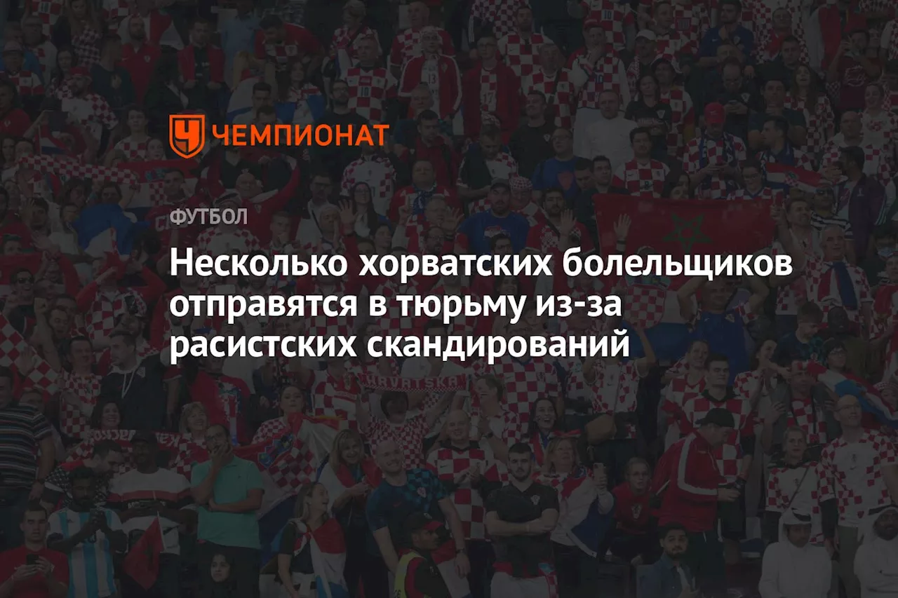 Несколько хорватских болельщиков отправятся в тюрьму из-за расистских скандирований