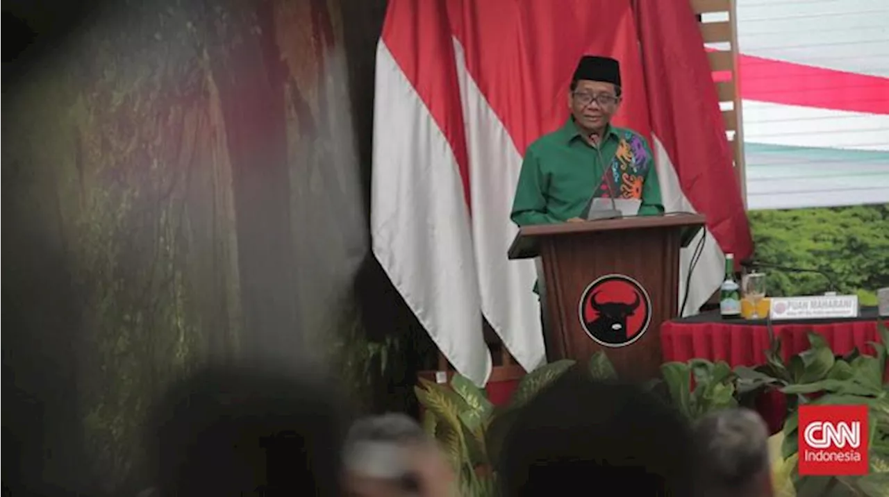 Mahfud MD Ucap Terima Kasih ke Jokowi saat Tutup Pidato di PDIP