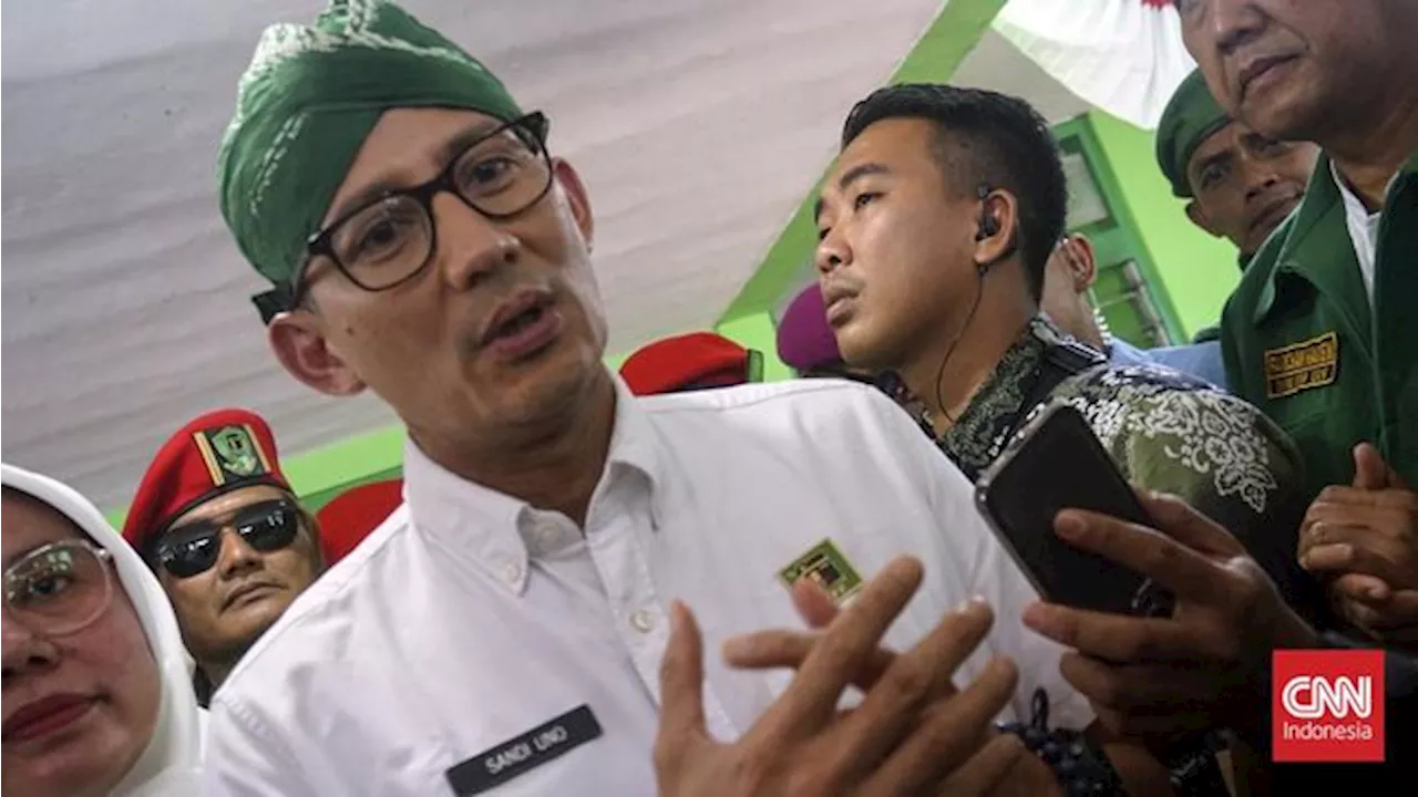 Sandiaga Usai Deklarasi Ganjar-Mahfud: Selamat Berjuang