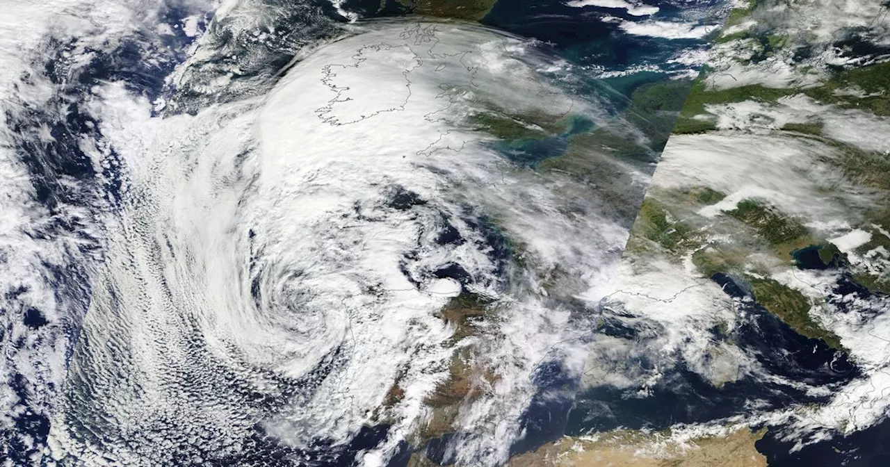 Storm Babet heading straight to Scotland as dramatic satellite image shows path