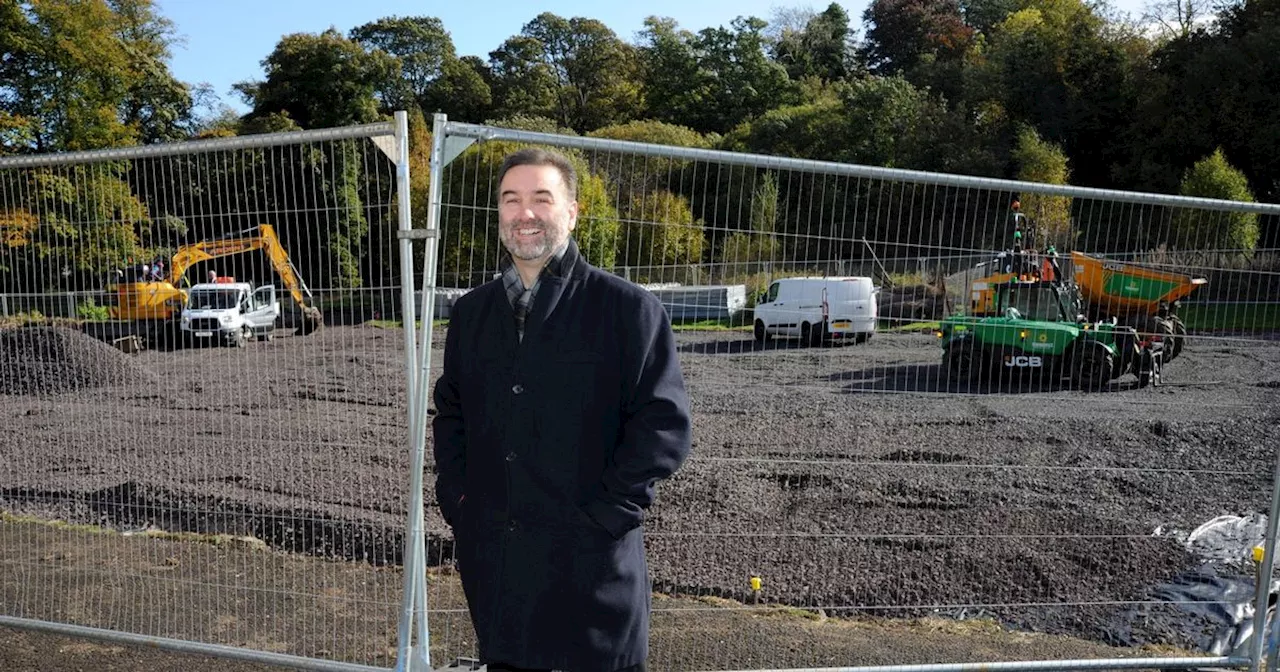 Works to transform run-down tennis courts in Johnstone under way