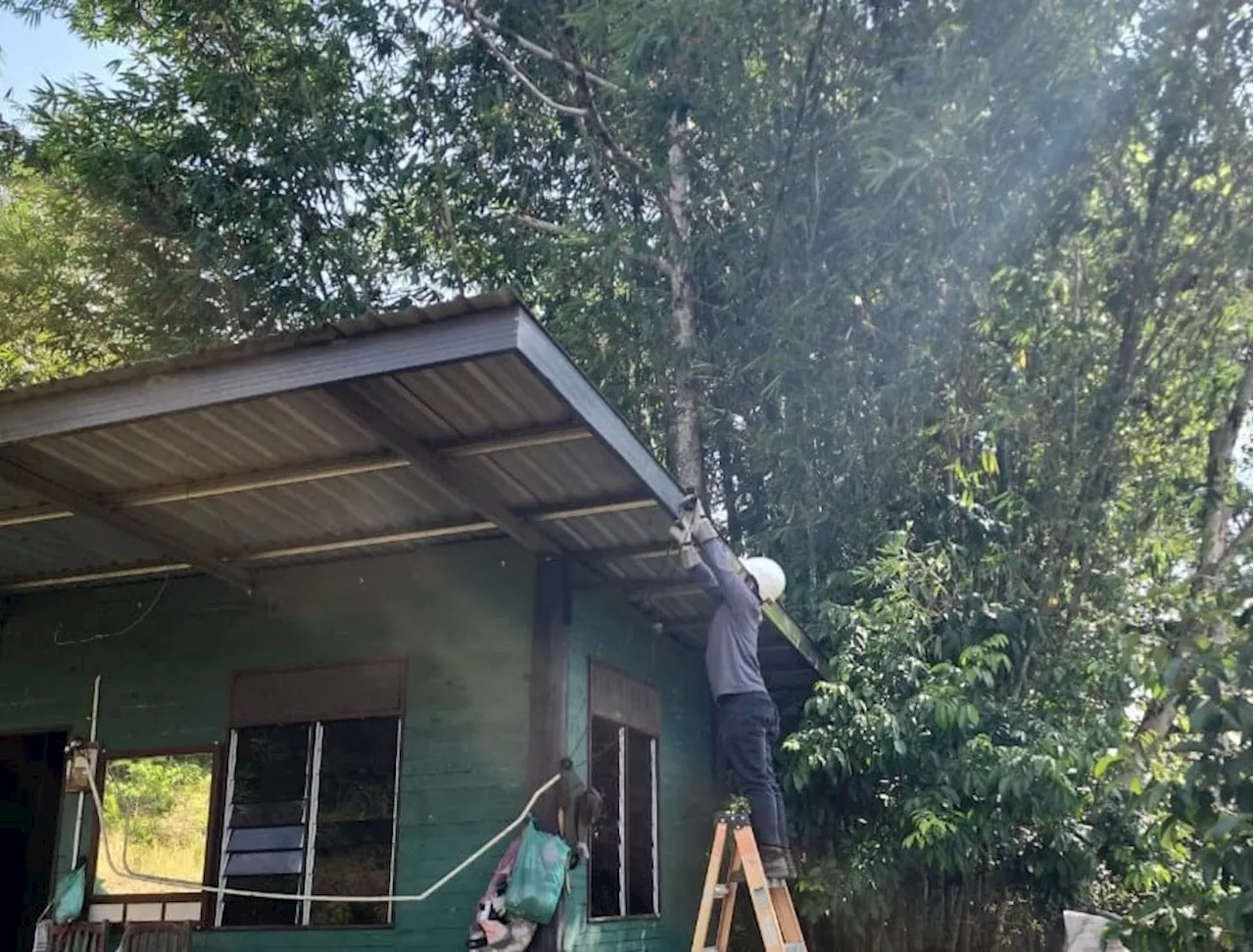 SESB restores cable servicing Papar village home