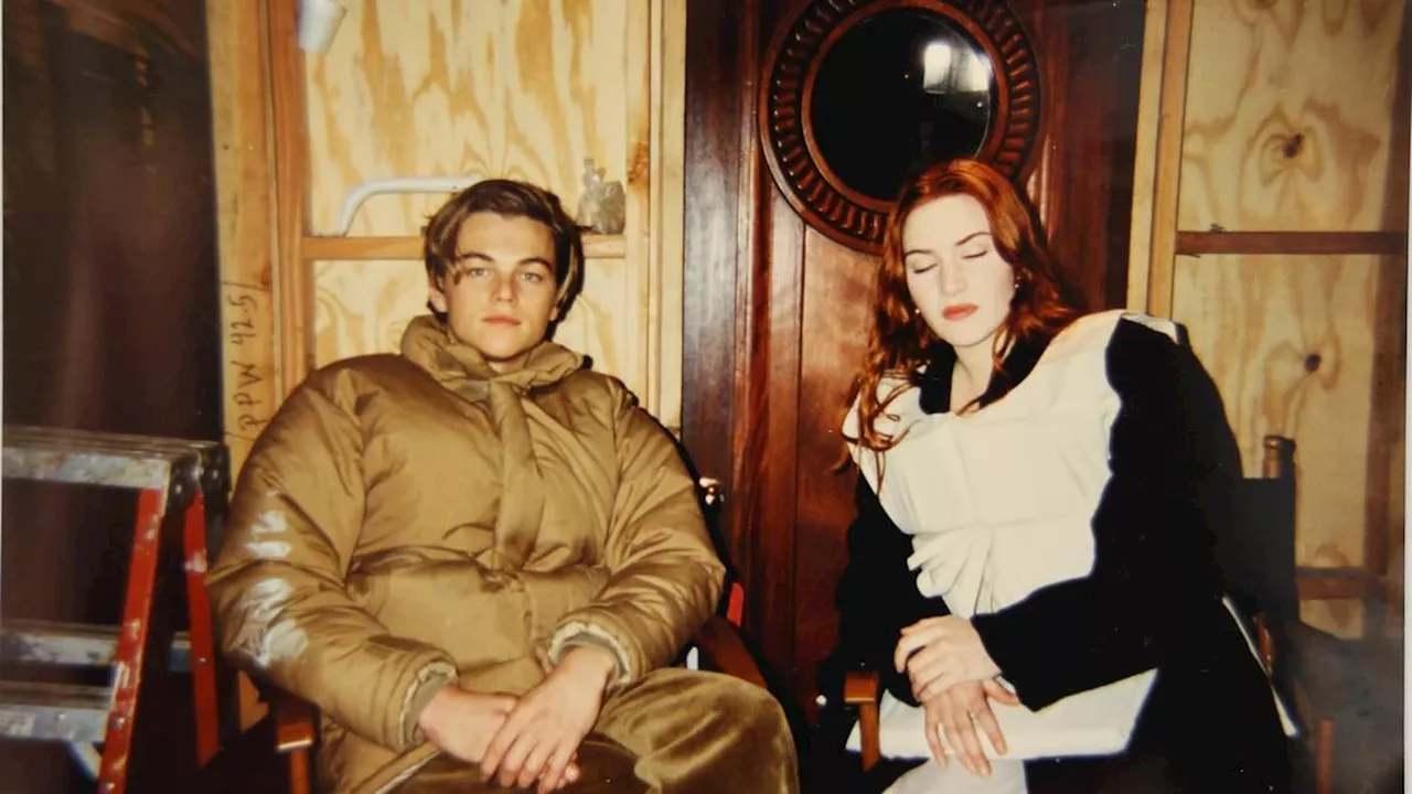 Leonardo DiCaprio and Kate Winslet as you've never seen them before: Amazing behind-the-scenes snaps...