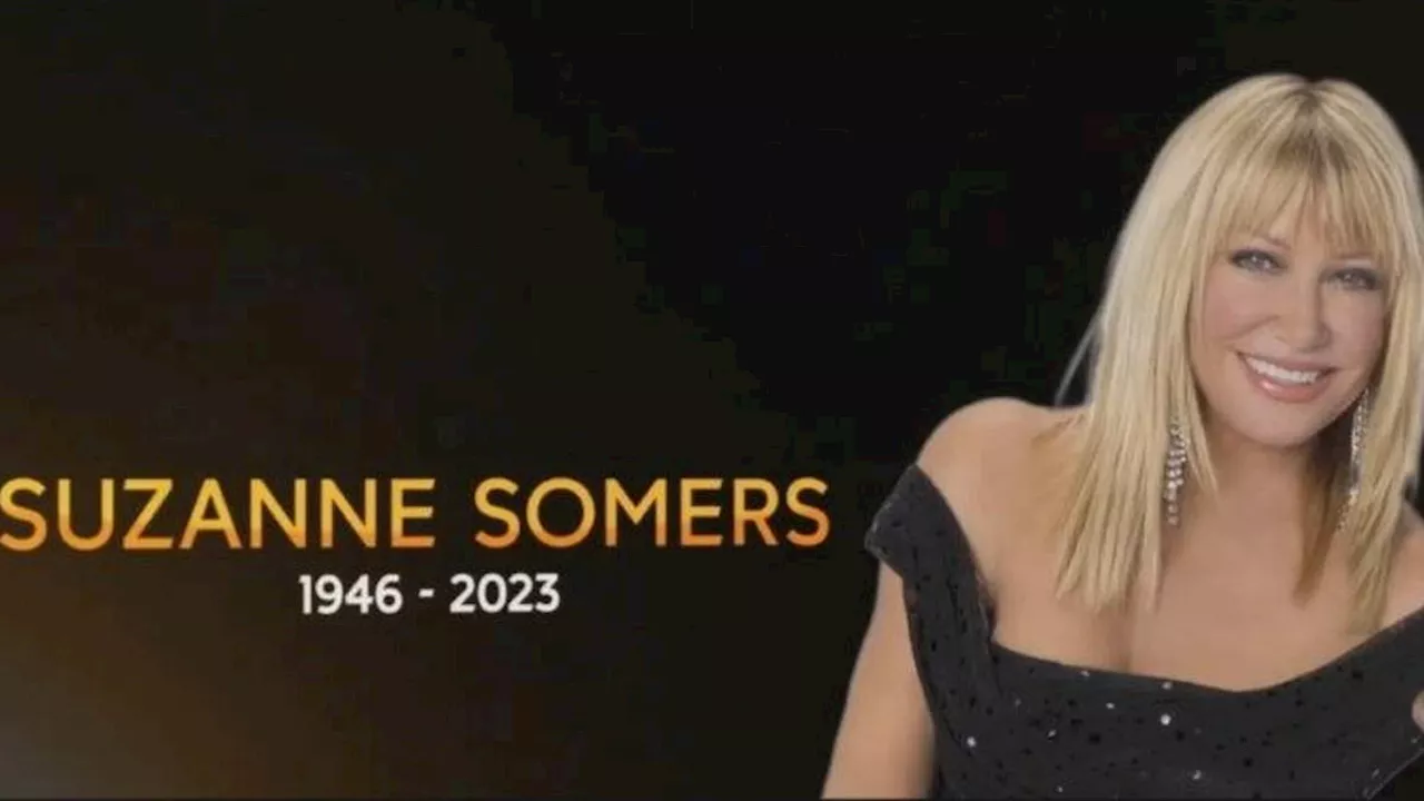 Suzanne Somers is honored on Dancing With The Stars with a montage following her death at 76... 8...