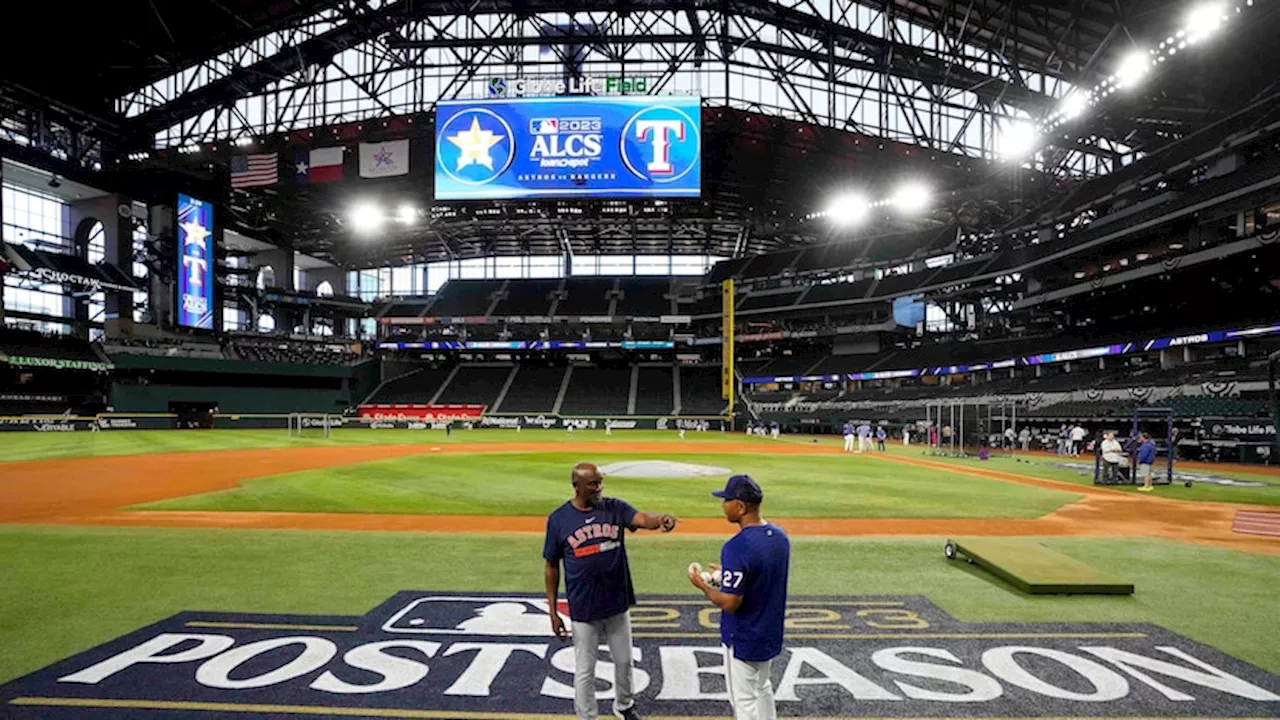 Texas Rangers' Globe Life Field roof closed for ALCS Game 3