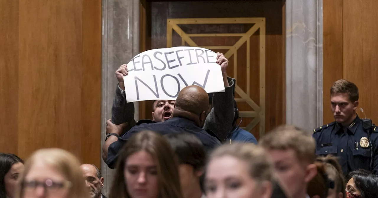 Israel war: Anti-Israel protesters arrested after demonstrating inside House rotunda