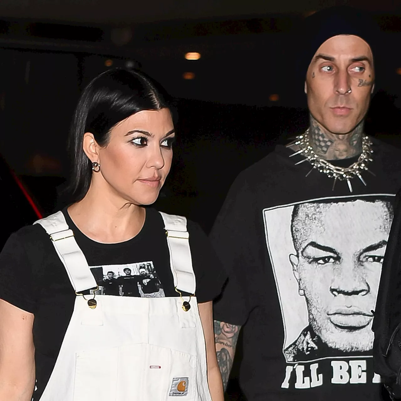 Pregnant Kourtney Kardashian & Travis Barker Have True Romance Date Night With Lavish Roses