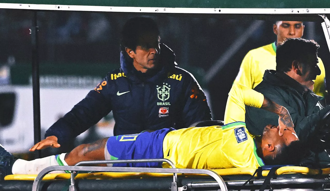 Neymar leaves Brazil match in tears with apparent left knee injury