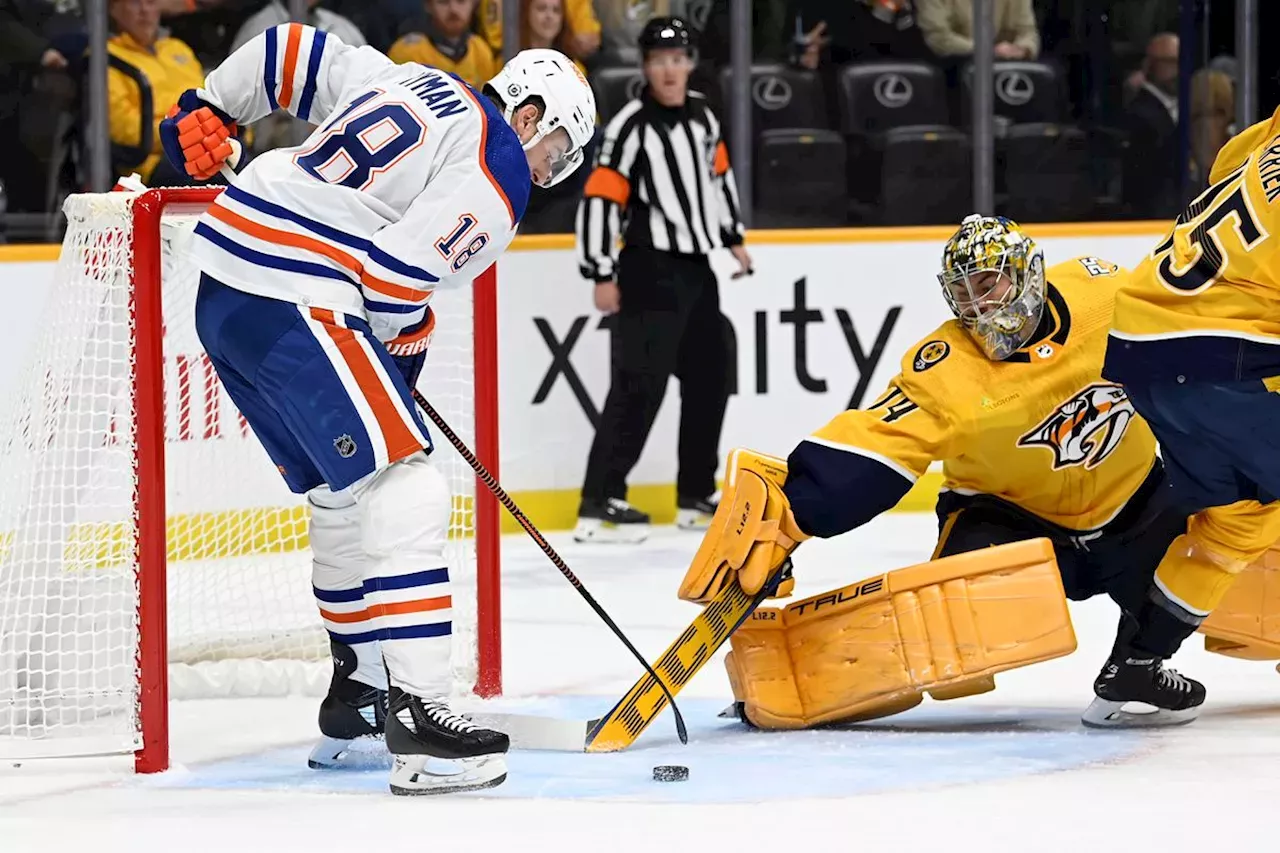 Draisaitl Stars As The Oilers Beat The Predators 6-1 For Their First ...