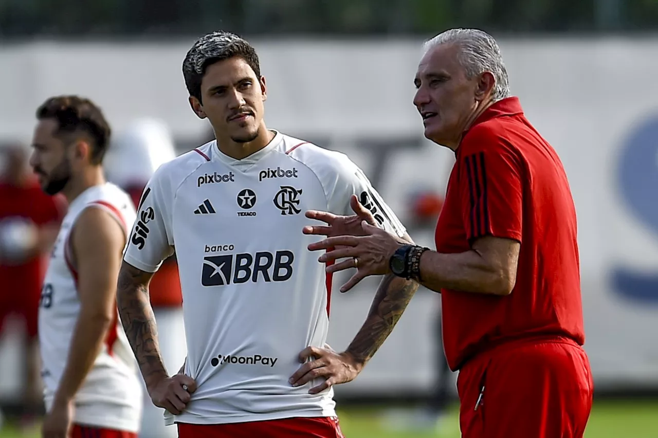 Tite testa opções no Flamengo e não deve ter Pedro e Gabigol em estreia