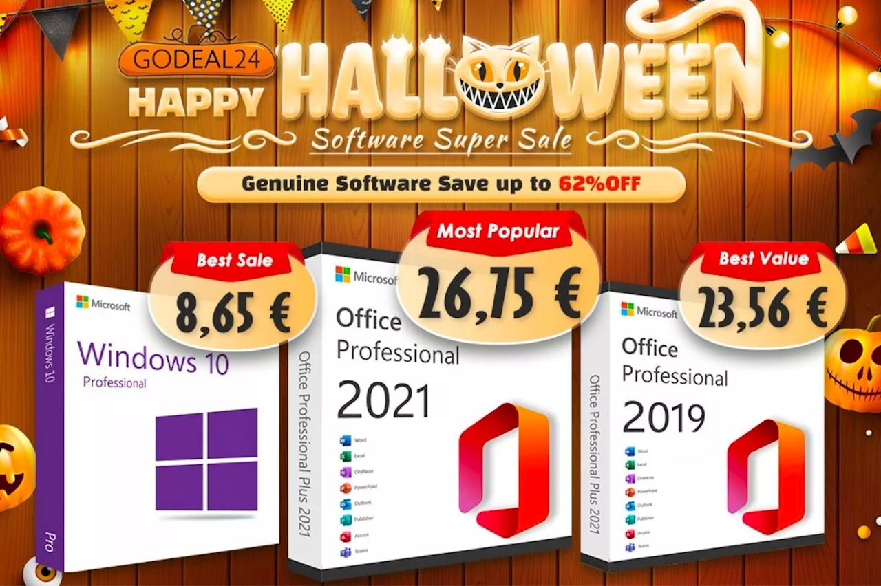 Pour fêter Halloween, Godeal24 sacrifie les prix de Windows 10 Pro et Office 2021 Pro