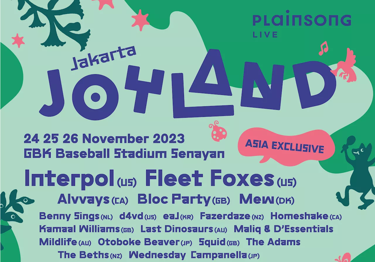 Harga Tiket dan Daftar Bintang Tamu Joyland Festival Jakarta 2023