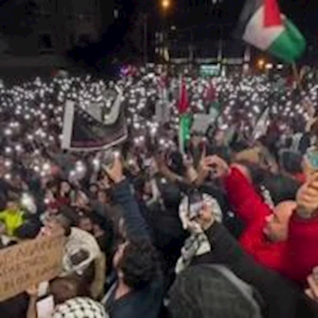 Canada: Protesters Gather To Rally After Deadly Bombing At Gaza Hospital In Montreal