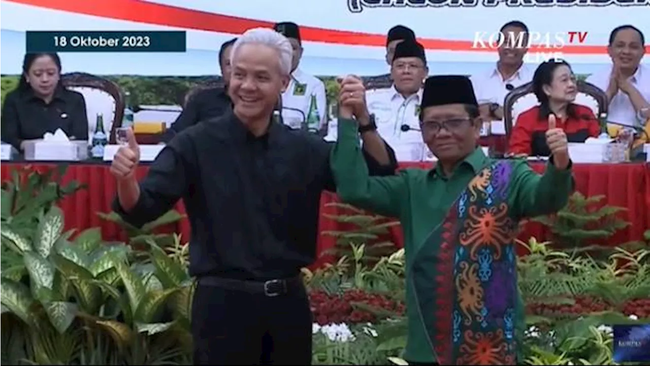 Mahfud MD Berterima Kasih ke Jokowi dalam Pidatonya sebagai Bakal Cawapres untuk Ganjar