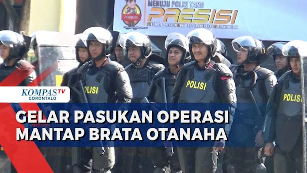 Polda Gorontalo Terjunkan 937 Personel Dalam Operasi Mantap Brata Otanaha