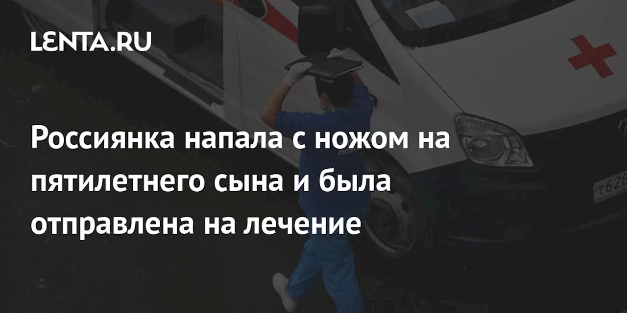 Россиянка напала с ножом на пятилетнего сына и была отправлена на лечение