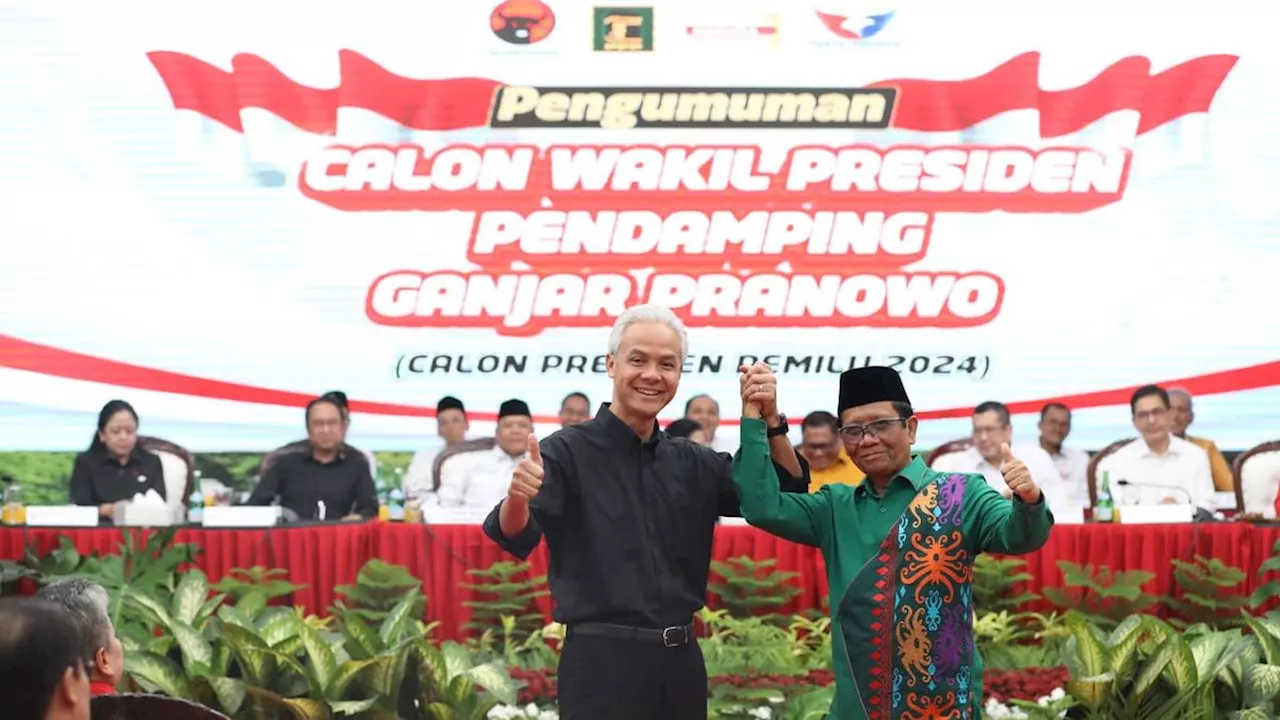 Usai Diumumkan Jadi Cawapres, Mahfud MD Sampaikan Terima Kasih ke Jokowi