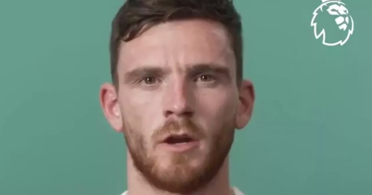 Liverpool star Andy Robertson admits his love for former Man Utd striker