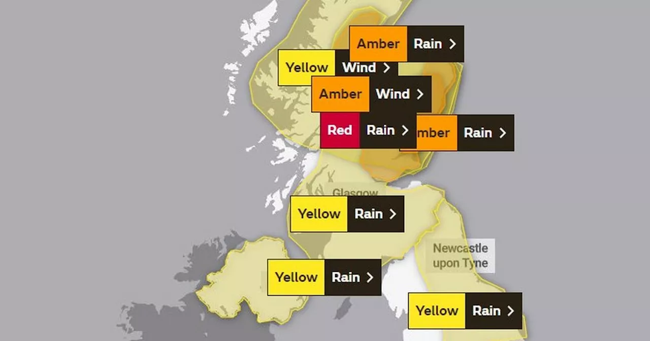 Storm Babet mapped: All eight weather warnings issued including rare red alert