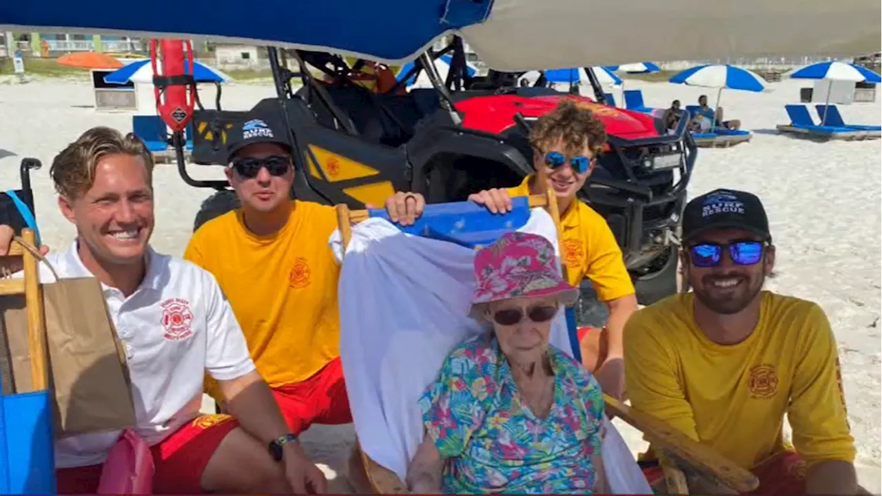 Indiana woman thanks Orange Beach city officials for helping her mother reach the beach