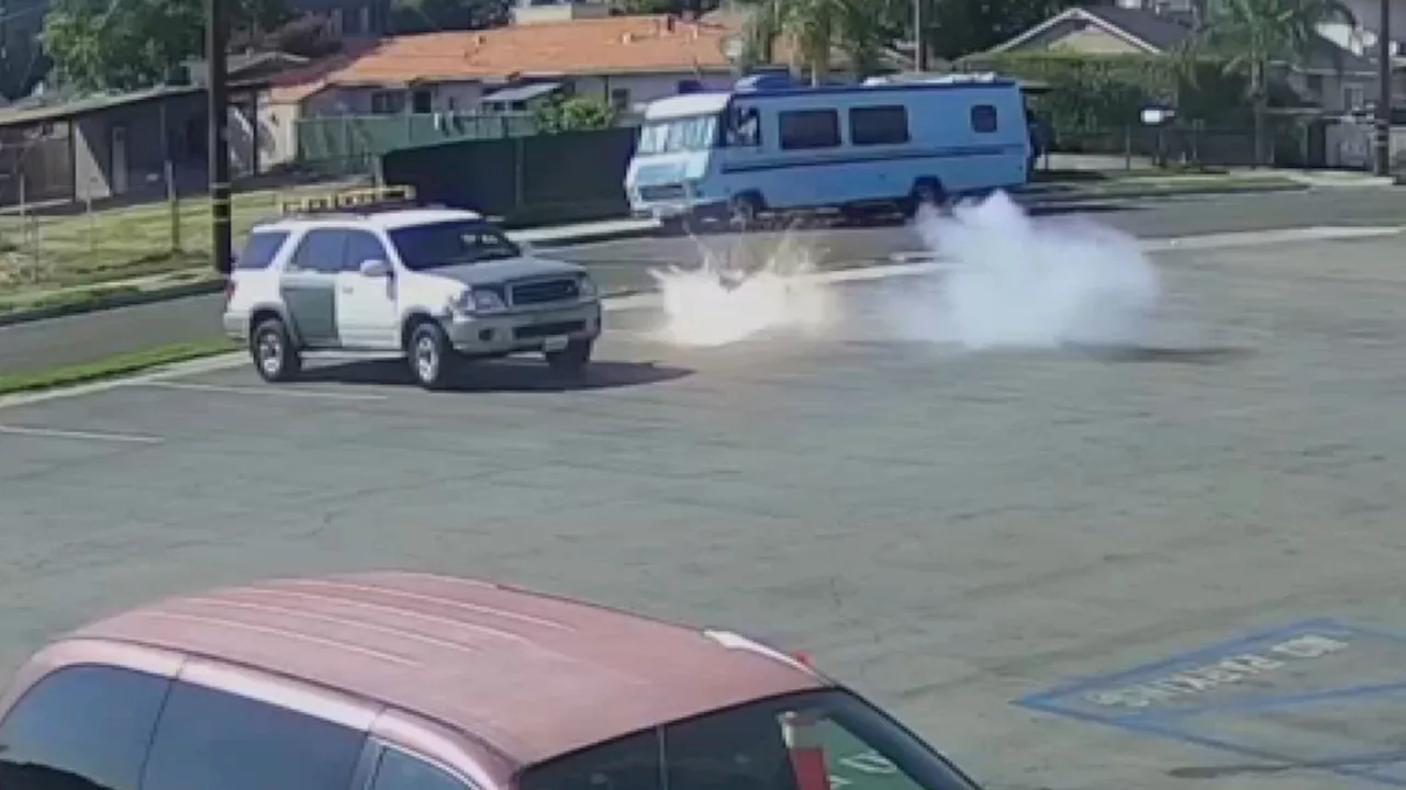 Watch: Teddy bear explodes in Southern California parking lot