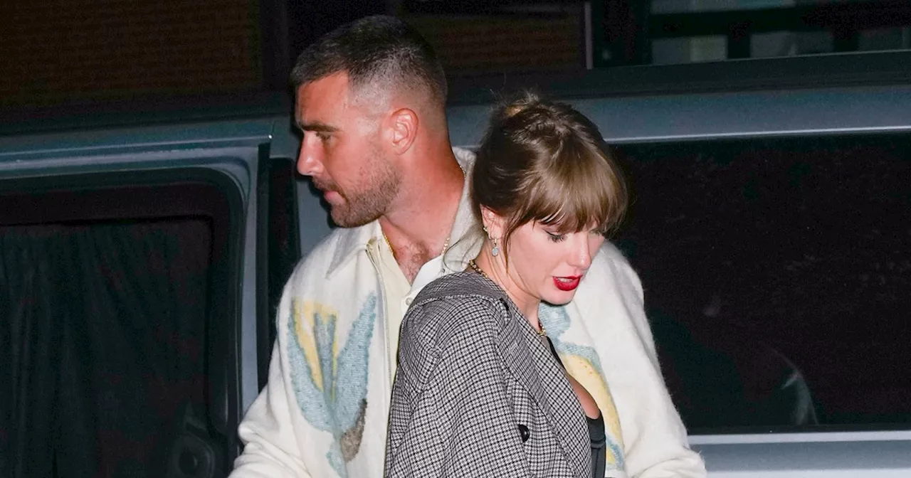 Travis Kelce reacts to fans joking he pushed Taylor Swift’s security guard aside