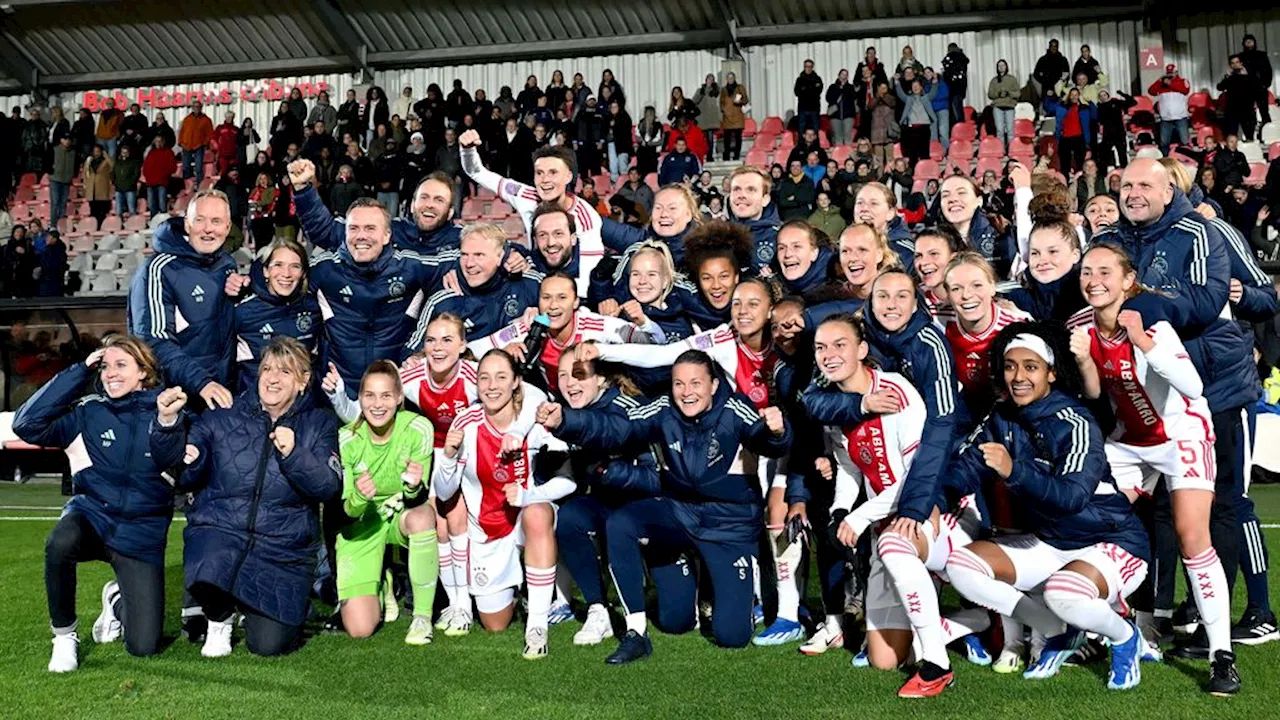 Vrouwen Ajax naar hoofdtoernooi Champions League; duels worden in Arena gespeeld