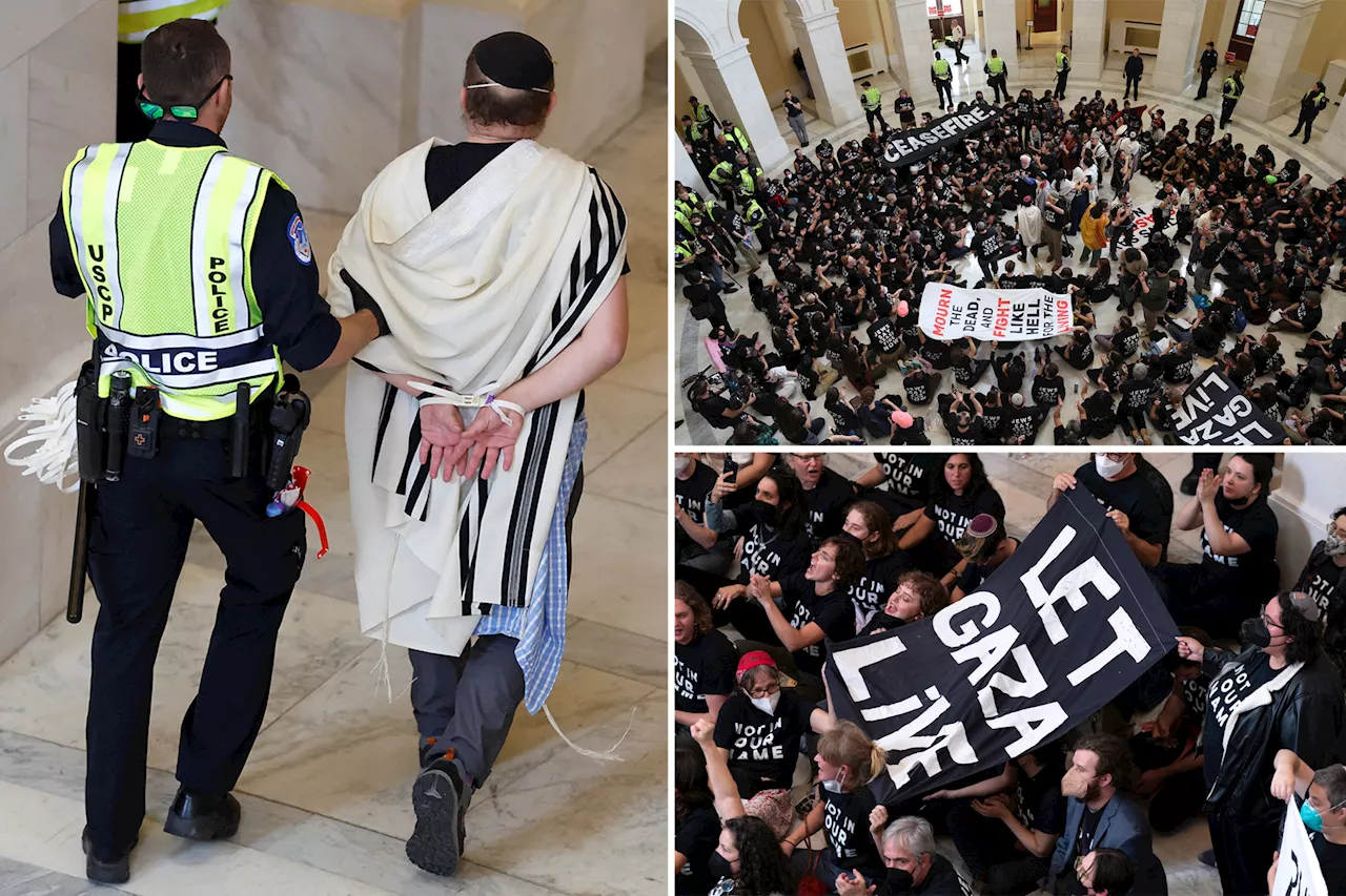 Chaos erupts as pro-Palestinian protesters take to the Capitol, at least three arrested