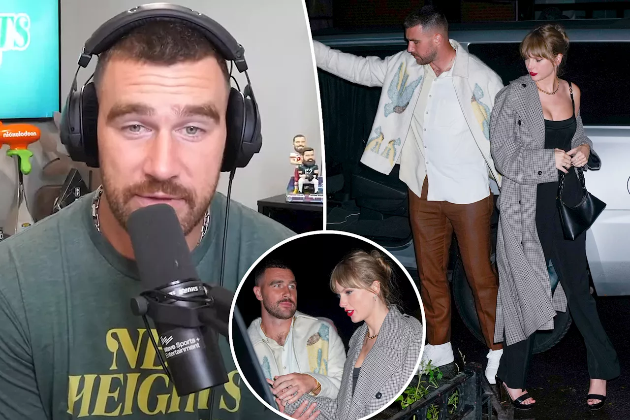 'Protective' Travis Kelce denies 'pushing' Taylor Swift's security guard on NYC date