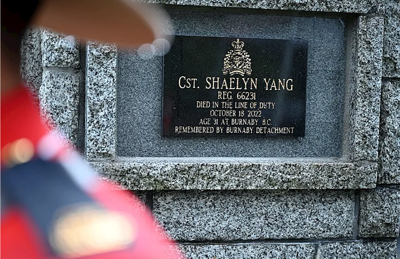 Burnaby RCMP marks 1-year anniversary of Const. Shaelyn Yang's line-of-duty death