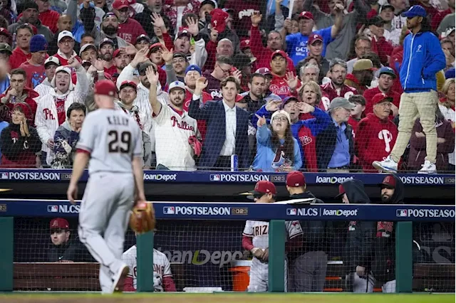 Schwarber swats 2 more dingers as Phillies drub Diamondbacks to extend NLCS  lead