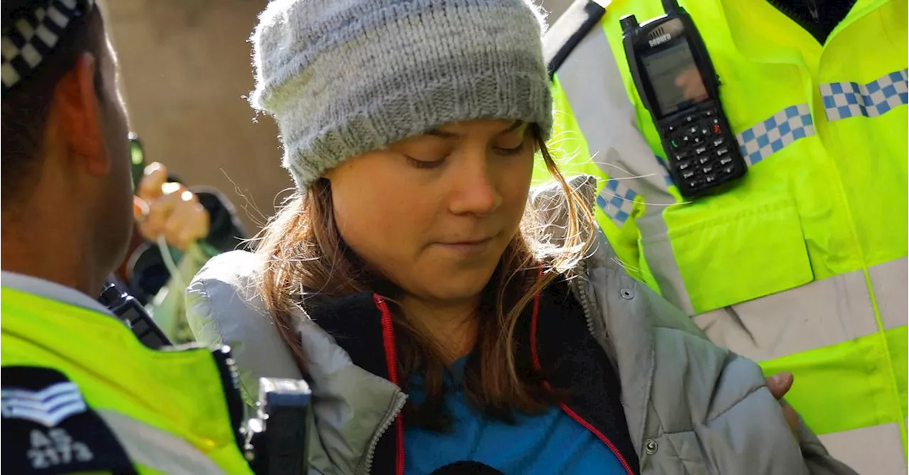 UK police charge climate activist Greta Thunberg after protest