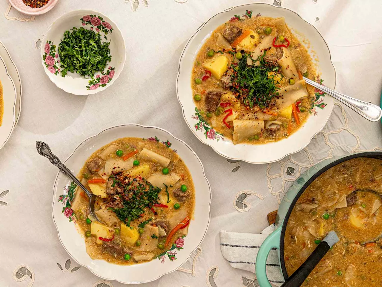 Pantrucas (Chilean Noodle Soup)