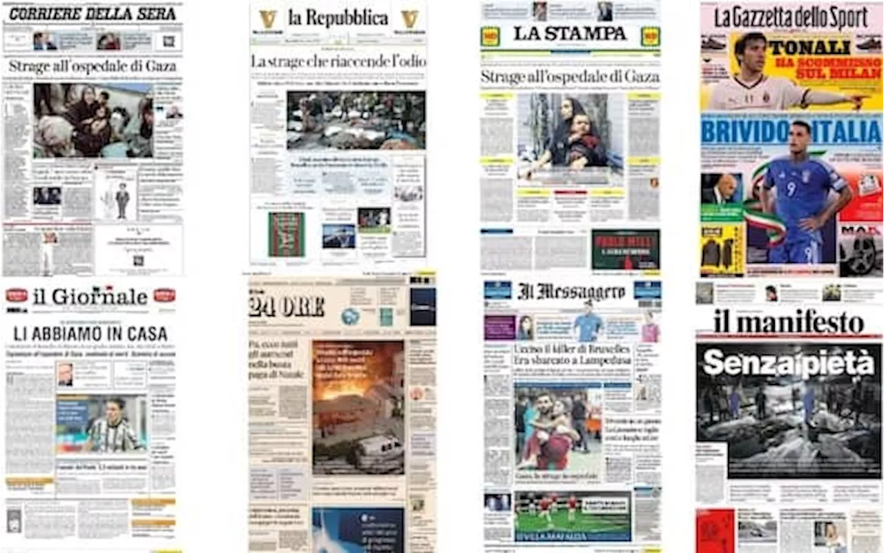 Le prime pagine dei quotidiani di oggi 18 ottobre: la rassegna stampa di Sky TG24