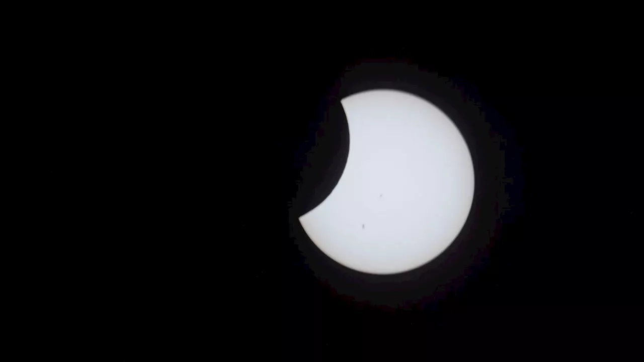 NASA astronaut snaps photo of solar eclipse from the space station