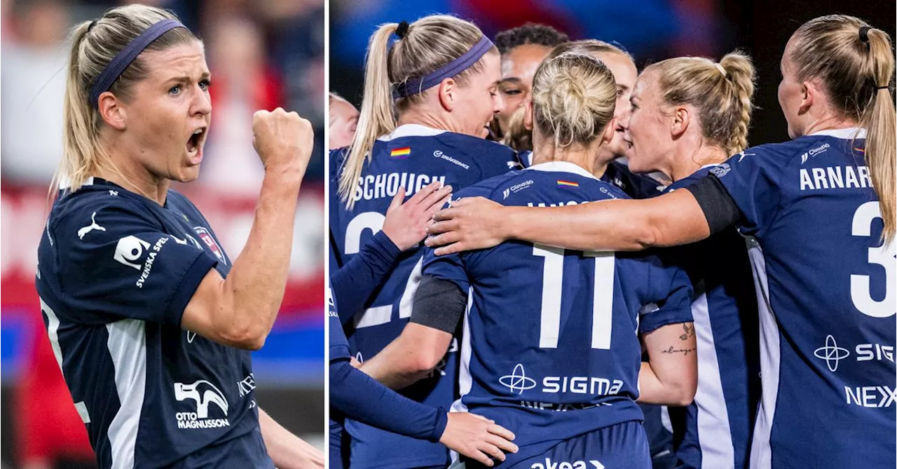 Fotboll: Efter petningen – Olivia Schough sköt Rosengård till Champions League