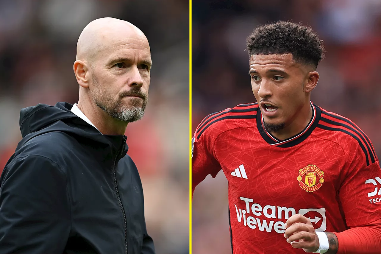 Senior Manchester United stars continue urging Jadon Sancho to apologise to Erik ten Hag amid threat of...