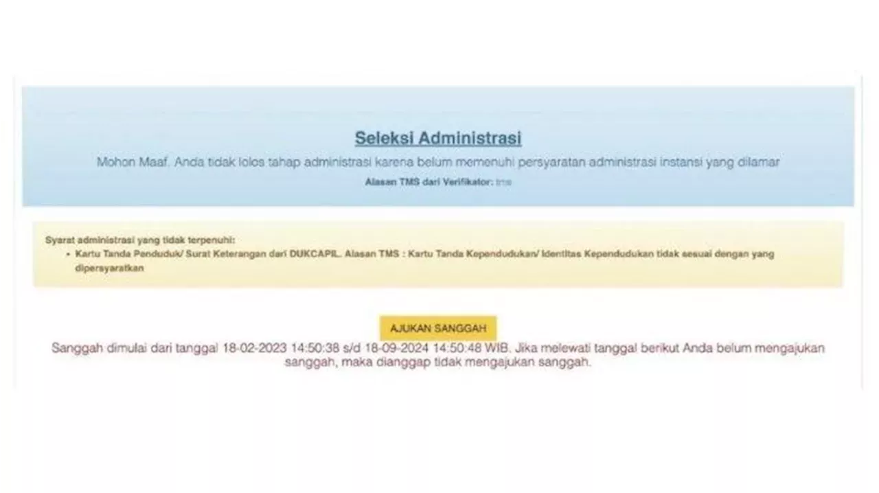 Apakah Masa Sanggah Bisa Dipakai Pelamar Untuk Perbaiki Dokumen CPNS ...